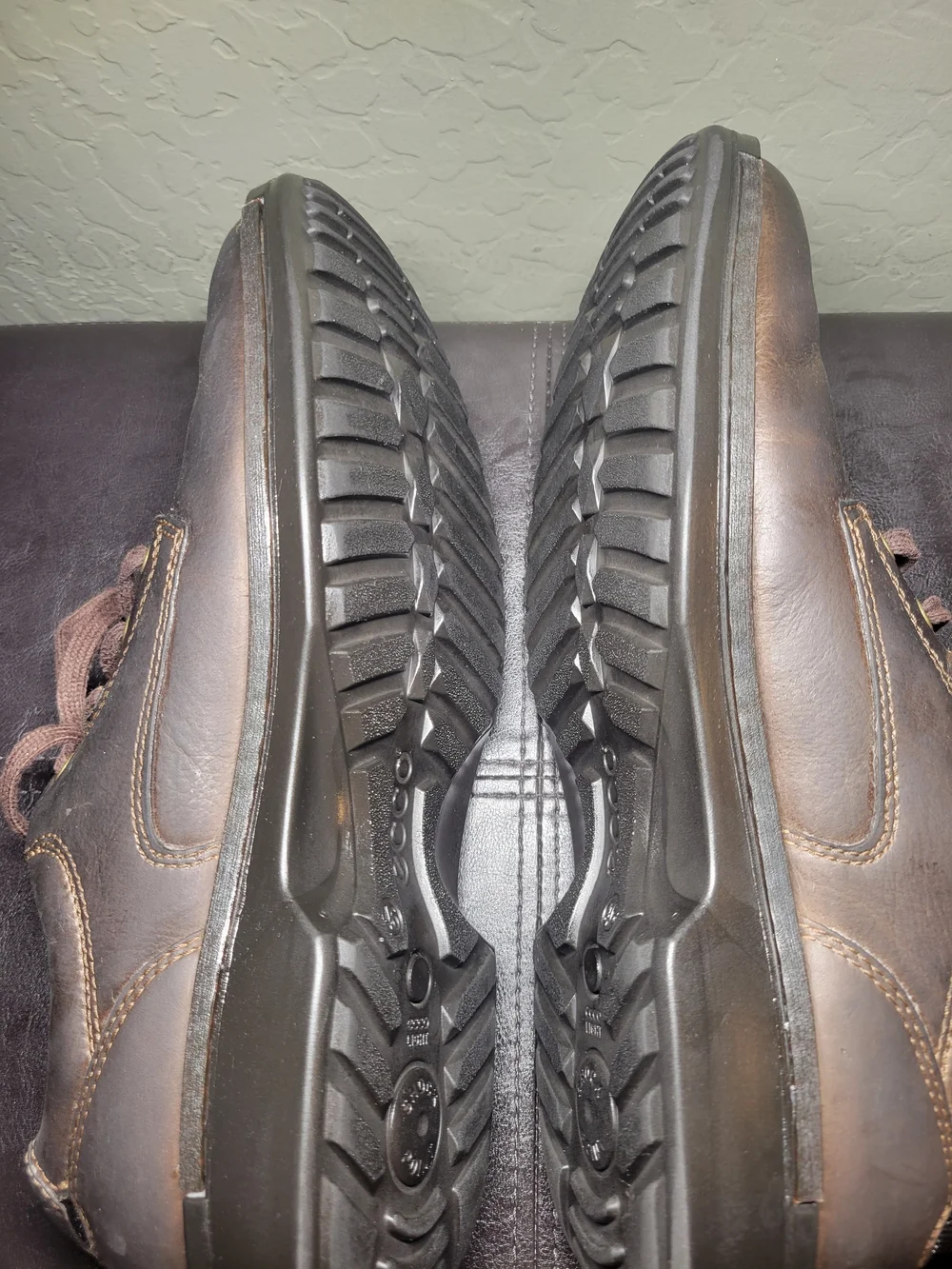 ECCO Men’s Fusion Bicycle Toe Tie Casual Leather Shoes  –Size 46 / US 12-12.5